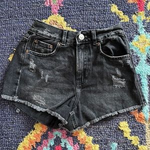 Zara girls black shorts